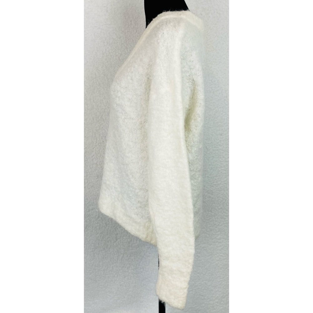 WILFRED • Aritzia Off-White/Cream Marseille Alpaca V-Neck Pullover Sweater, S - Picture 7 of 16